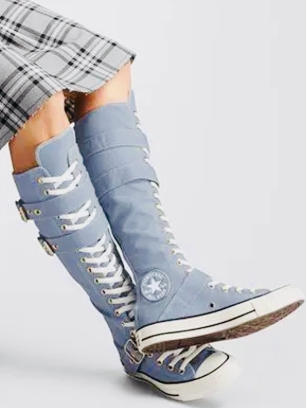 Converse Chuck Taylor XXHi Buckle Hi Shoes Women 7.5 Men 5.5 
Blue|White Rare! - Picture 4 of 17